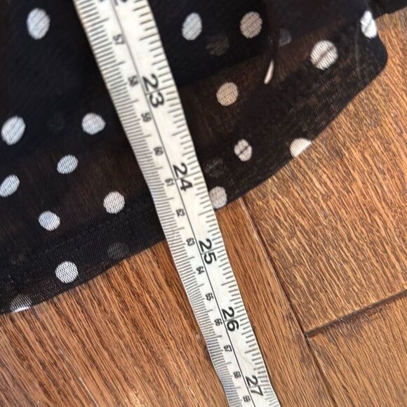 I.N.C. International concepts polka dot ruched neck blouse s - Picture 5 of 8